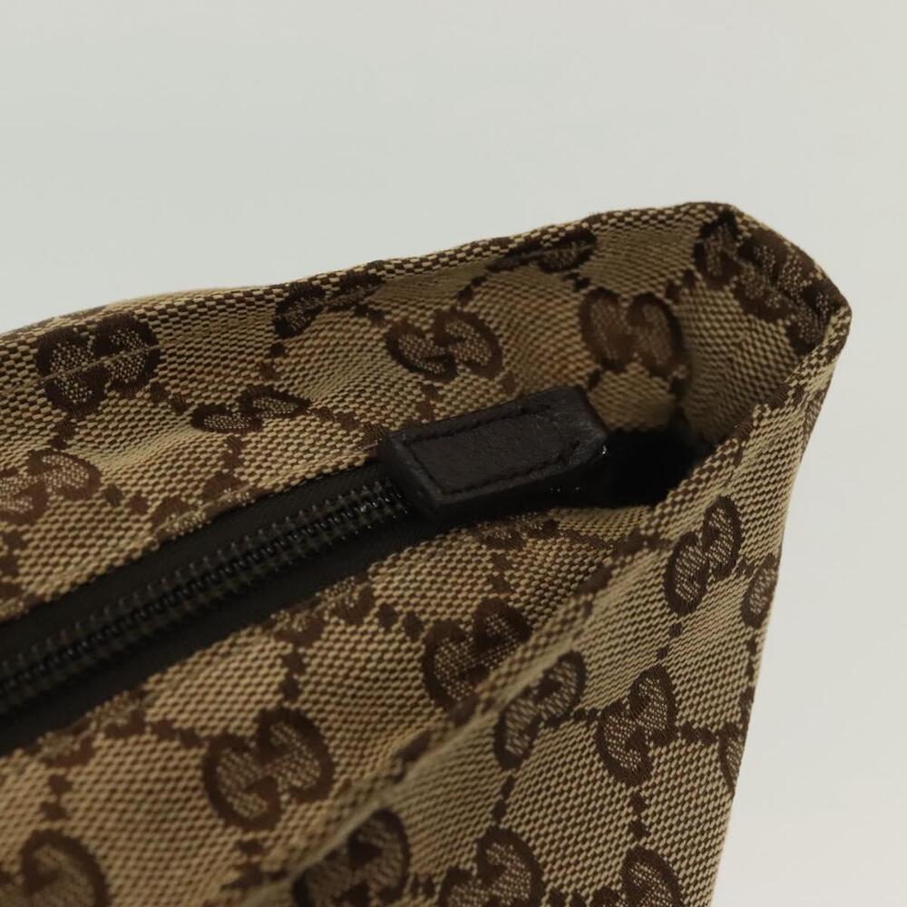 GUCCI GG Canvas Web Sherry Line Tote Bag Beige Green Red - Picture 15 of 16